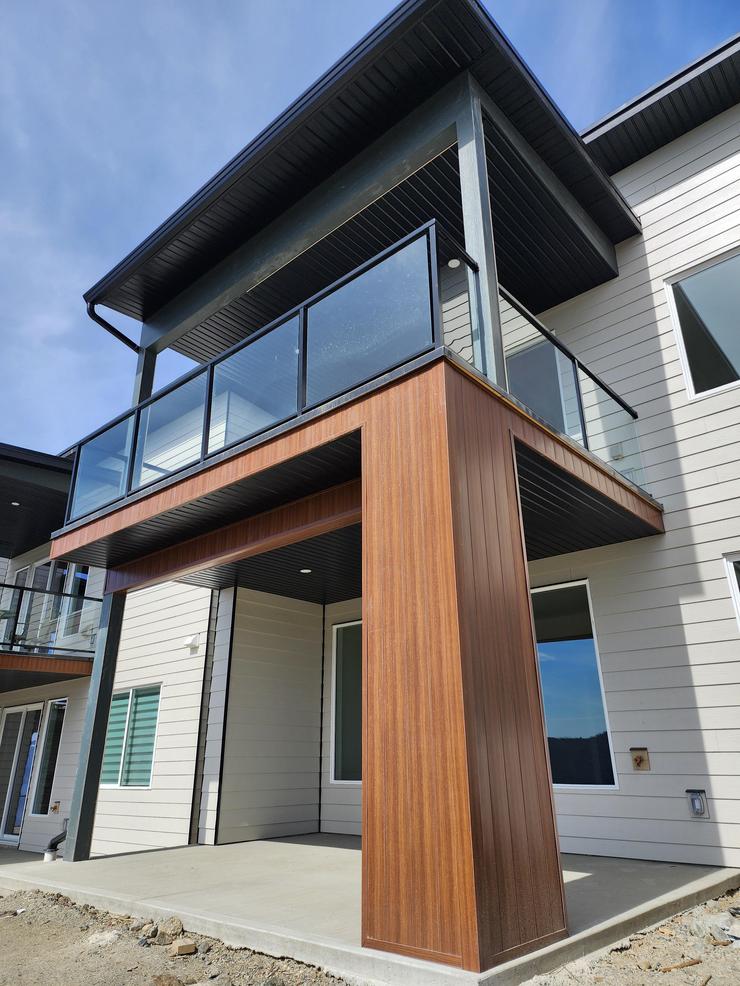 Carmar Construction Sicamous Salmon Arm Vernon Blind Bay siding soffit fascia metal fibre cement framing concrete renovations decks custom home builders building Shuswap Okanagan British Columbia BC Canada Architectural